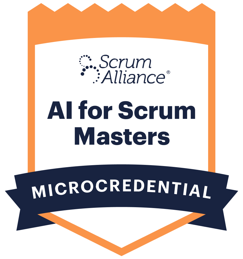 AI for Scrum Masters certification badge
