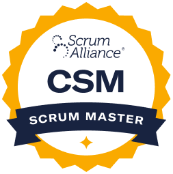 Certified ScrumMaster® (CSM) certification badge